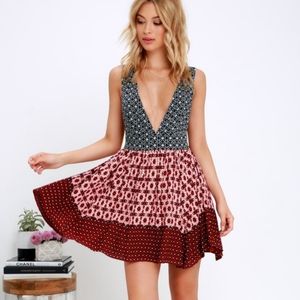 Lulu's Bohemian Style Mixed Dress